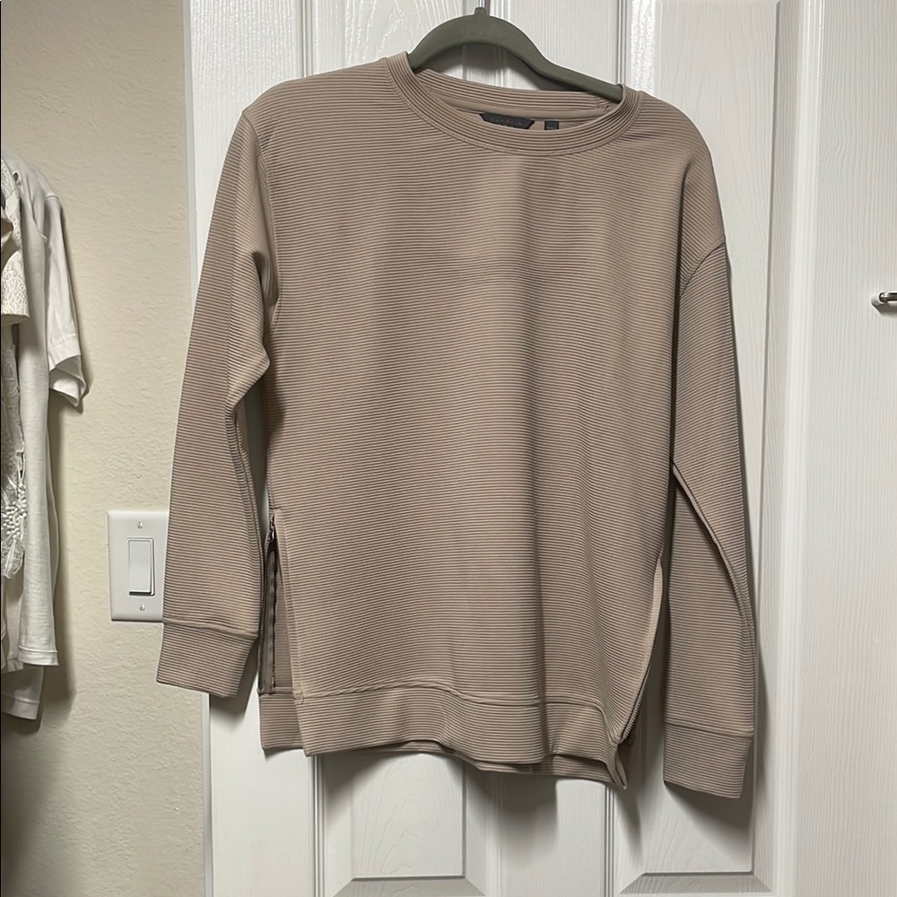 Women’s Beige Sweater dry fit athleisure